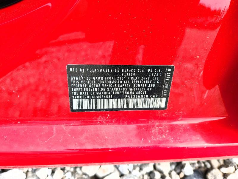 Продаж на аукціоні авто 2020 Volkswagen Jetta, vin: 3VWCB7BU4LM034585, номер лоту: 57343606