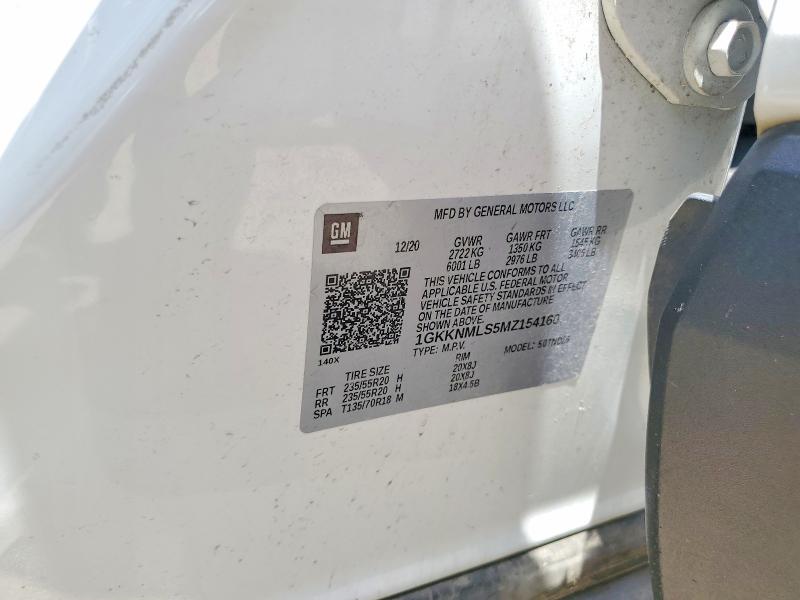 Aukcja sprzedaży 2021 Gmc Acadia, vin: 1GKKNMLS5MZ154160, numer aukcji: 59159146