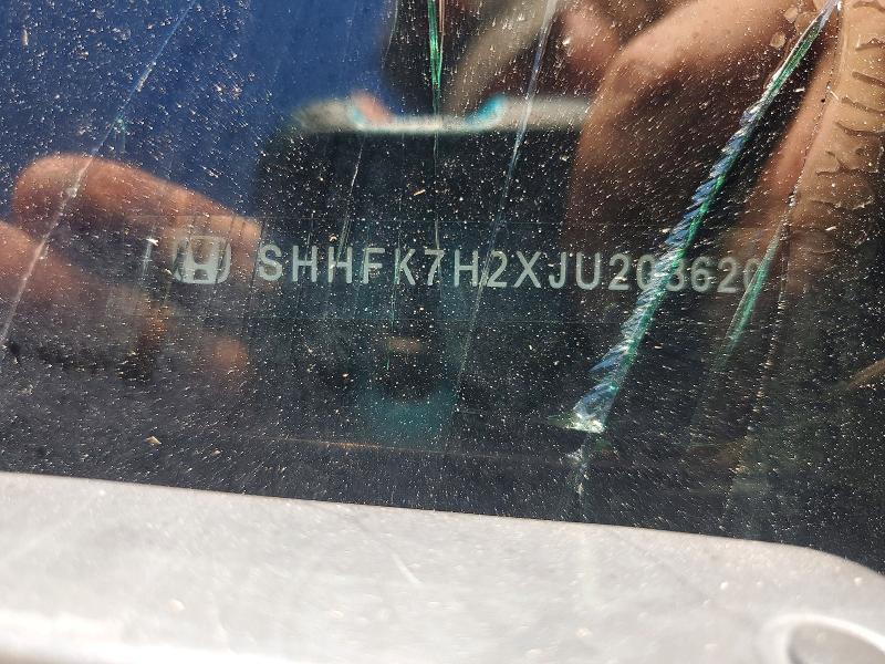 Aukcja sprzedaży 2018 Honda Civic, vin: SHHFK7H2XJU208620, numer aukcji: 57770956