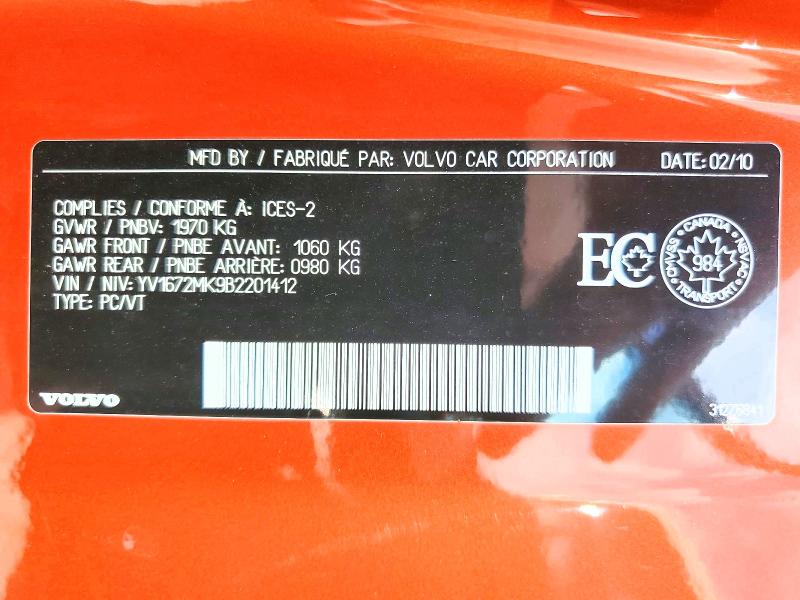 Продажа на аукционе авто 2011 Volvo C30, vin: YV1672MK9B2201412, номер лота: 55398096