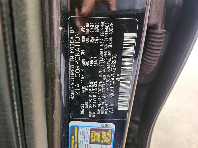 Продажа на аукционе авто 2022 Kia Seltos, vin: KNDEPCAA2N7248906, номер лота: 56421086