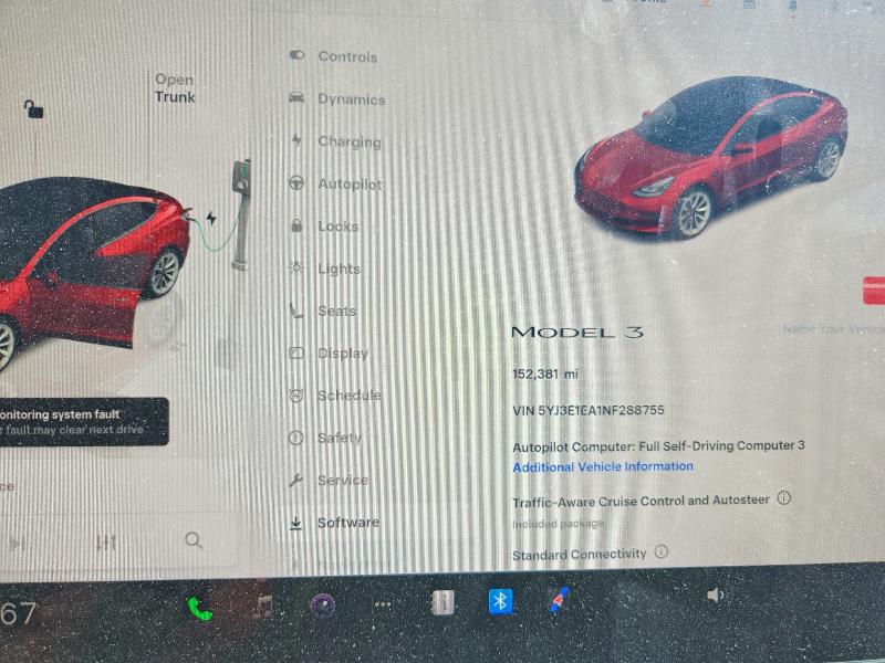 56848126 :رقم المزاد ، 5YJ3E1EA1NF288755 vin ، 2022 Tesla Model 3 مزاد بيع