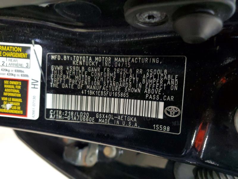Aukcja sprzedaży 2015 Toyota Avalon, vin: 4T1BK1EB5FU165865, numer aukcji: 56985416
