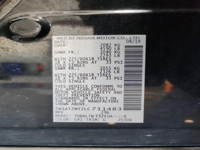 Продажа на аукционе авто 2020 Nissan Rogue, vin: 5N1AT2MT2LC711483, номер лота: 55982306