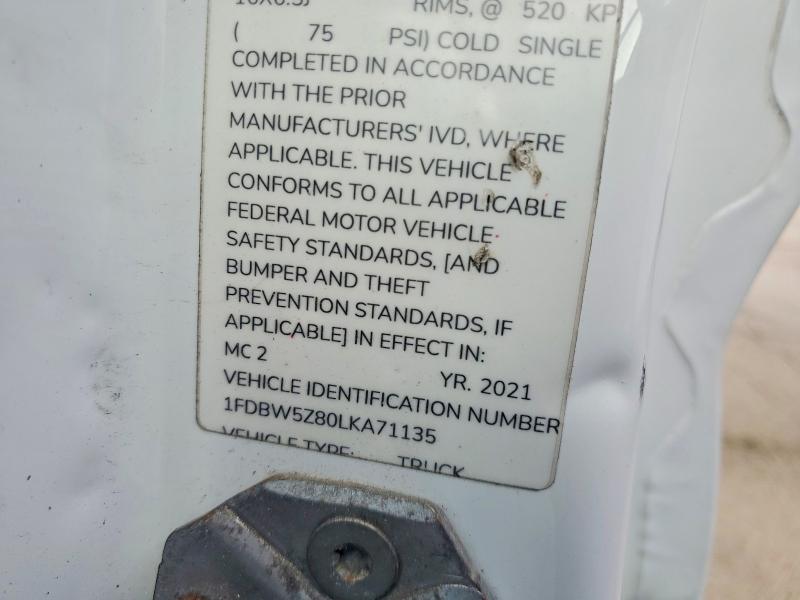55888626 :رقم المزاد ، 1FDBW5Z80LKA71135 vin ، 2020 Ford Transit مزاد بيع