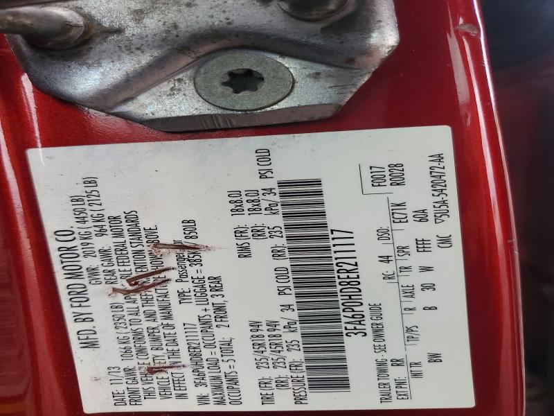 55962816 :رقم المزاد ، 3FA6P0HD8ER211117 vin ، 2014 Ford Fusion مزاد بيع