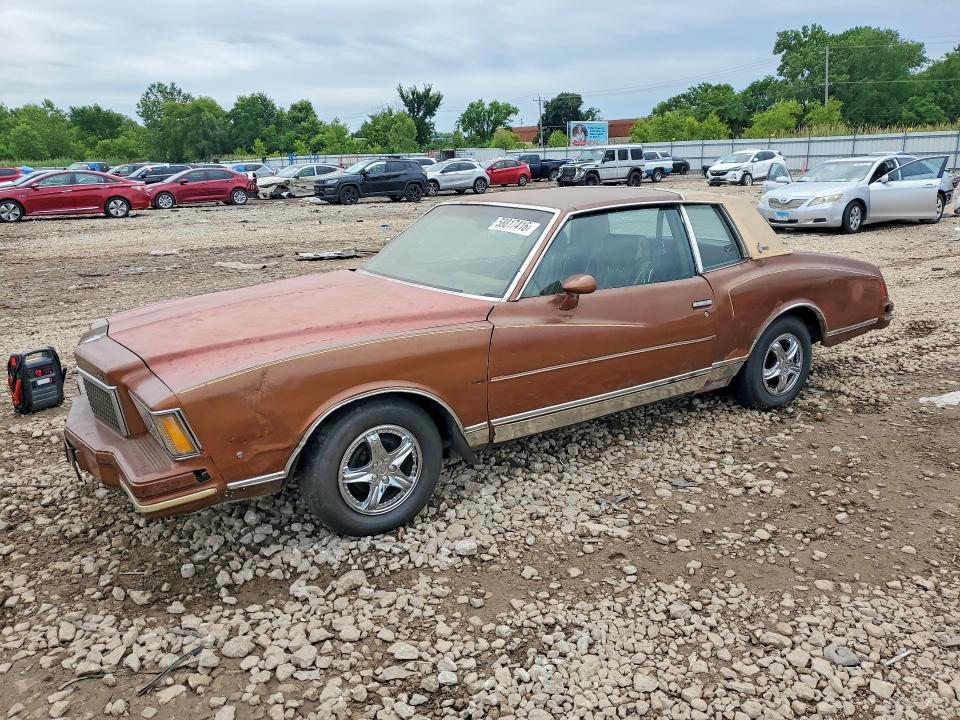 Aukcja sprzedaży 1978 Chevrolet Monte Carlo, vin: 1Z37U8K521825, numer aukcji: 58817416