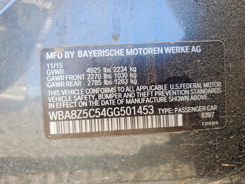 58512976 :رقم المزاد ، WBA8Z5C54GG501453 vin ، 2016 Bmw 328 مزاد بيع