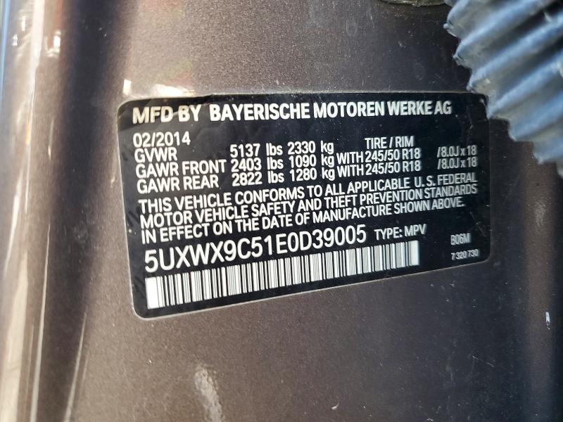 Продажа на аукционе авто 2014 Bmw X3, vin: 5UXWX9C51E0D39005, номер лота: 56035576