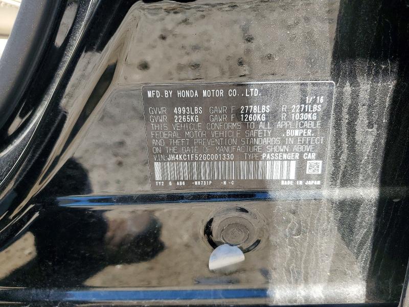 Aukcja sprzedaży 2016 Acura Rlx, vin: JH4KC1F52GC001330, numer aukcji: 54559436