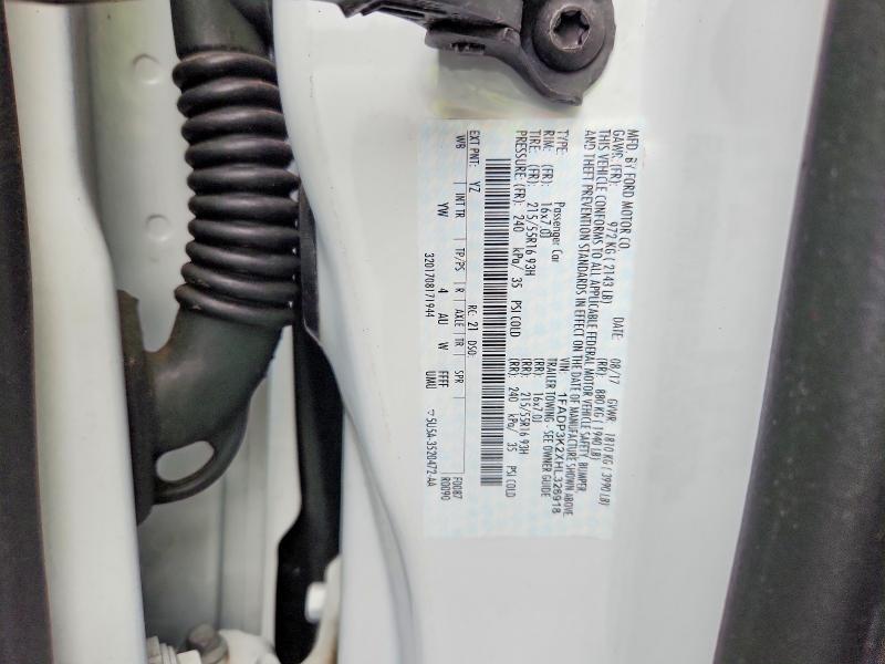 2017 Ford Focus მანქანა იყიდება აუქციონზე, vin: 1FADP3K2XHL326918, აუქციონის ნომერი: 57370316