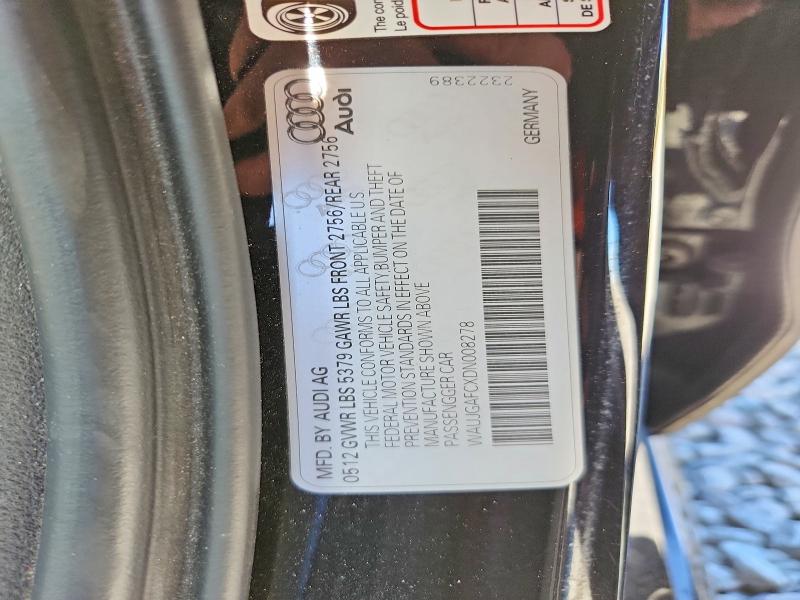 Aukcja sprzedaży 2013 Audi A6, vin: WAUJGAFCXDN008278, numer aukcji: 58158436