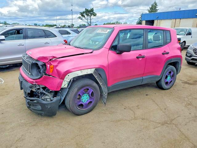 57959436 :رقم المزاد ، ZACCJBAH7JPH22216 vin ، 2018 Jeep Renegade مزاد بيع