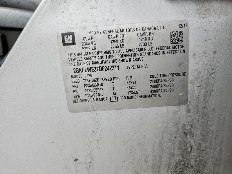 Продаж на аукціоні авто 2009 Gmc Terrain, vin: 2GKFLWE37D6242311, номер лоту: 57328646