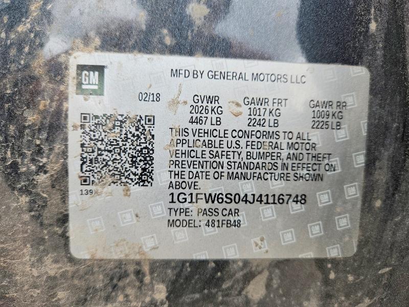 Продажа на аукционе авто 2018 Chevrolet Bolt Ev, vin: 1G1FW6S04J4116748, номер лота: 59600716