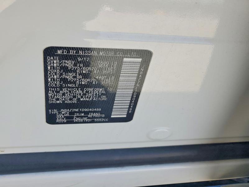 Продажа на аукционе авто 2013 Infiniti Qx56, vin: JN8AZ2NE1D9040488, номер лота: 57211926