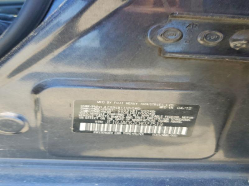 Продажа на аукционе авто 2012 Subaru Impreza, vin: JF1GJAC62CH027519, номер лота: 56984886