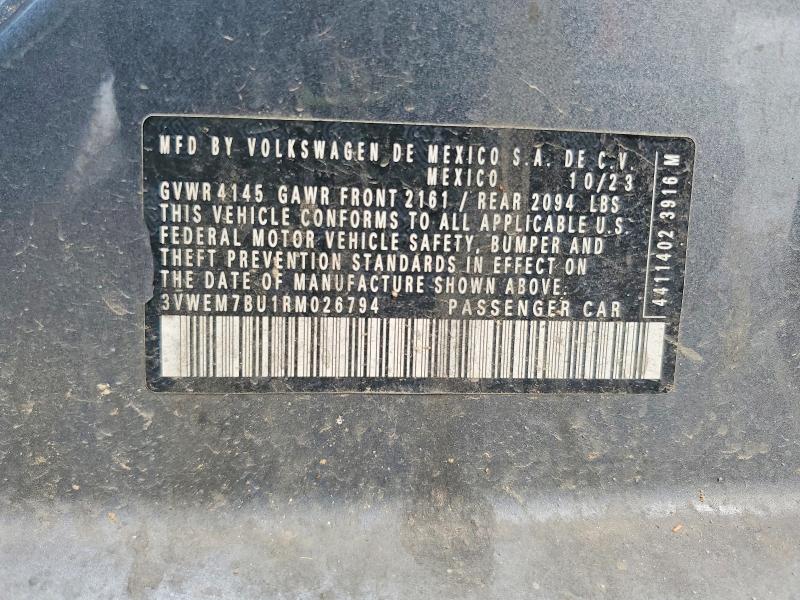 Aukcja sprzedaży 2024 Volkswagen Jetta, vin: 3VWEM7BU1RM026794, numer aukcji: 58543106