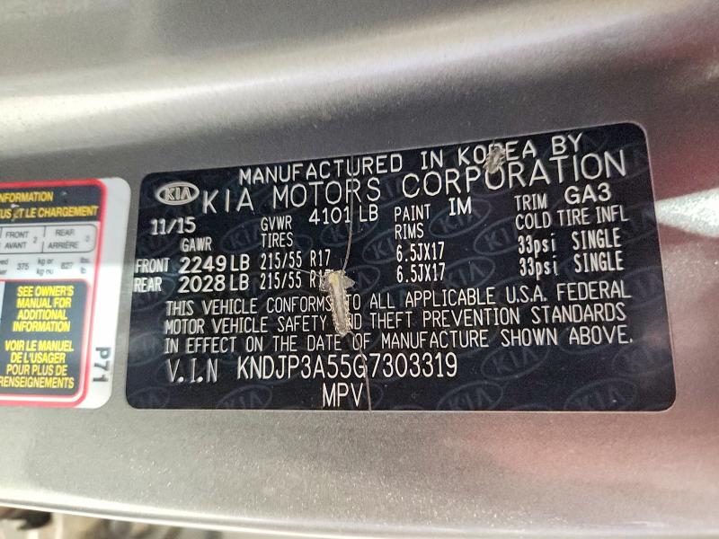 Продаж на аукціоні авто 2016 Kia Soul, vin: KNDJP3A55G7303319, номер лоту: 56777876