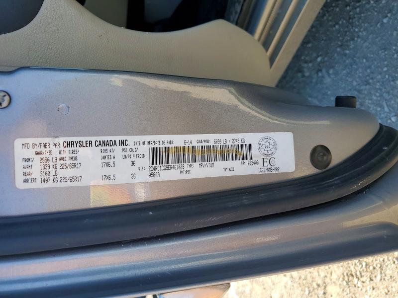 2014 Chrysler Town & Country მანქანა იყიდება აუქციონზე, vin: 2C4RC1CG9ER461028, აუქციონის ნომერი: 55854986