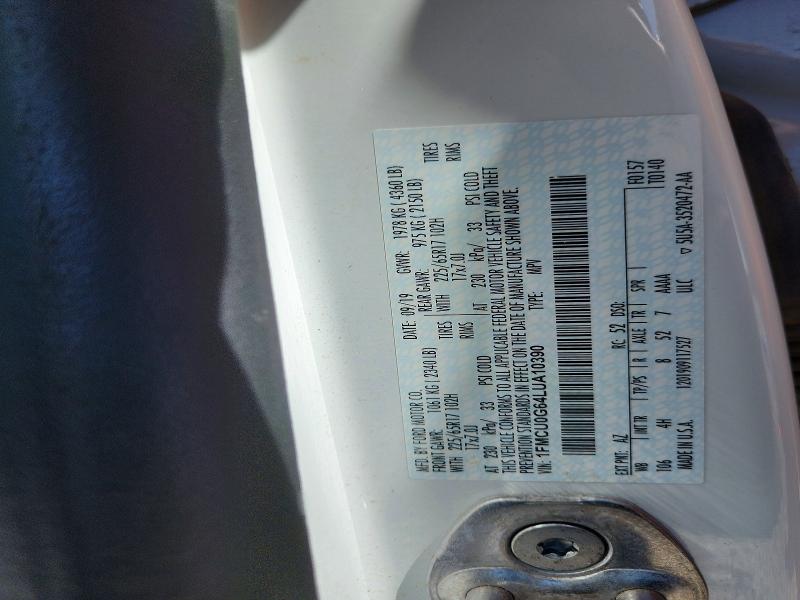 Aukcja sprzedaży 2020 Ford Escape, vin: 1FMCU0G64LUA10390, numer aukcji: 56615456