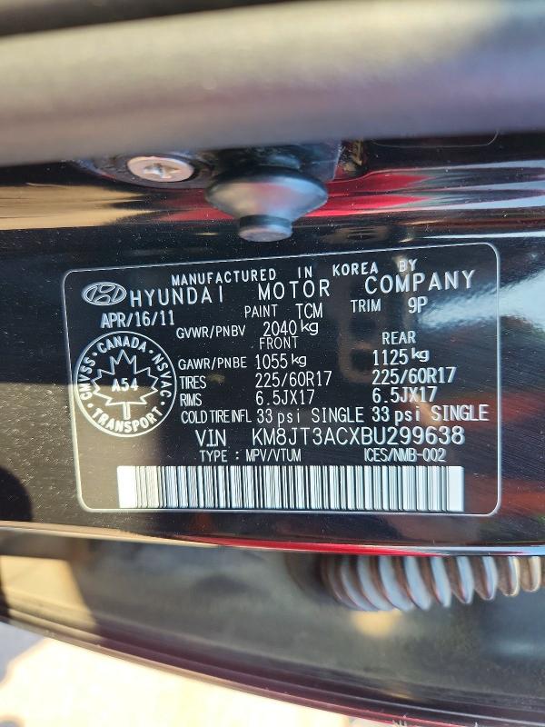 Продажа на аукционе авто 2011 Hyundai Tucson, vin: KM8JT3ACXBU299638, номер лота: 58480126