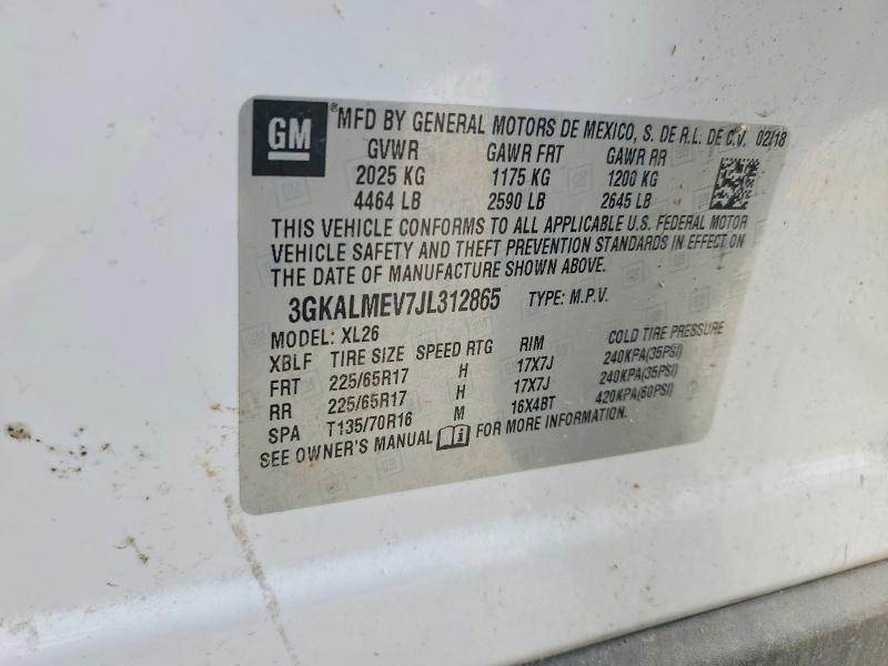 Aukcja sprzedaży 2018 Gmc Terrain, vin: 3GKALMEV7JL312865, numer aukcji: 55871056