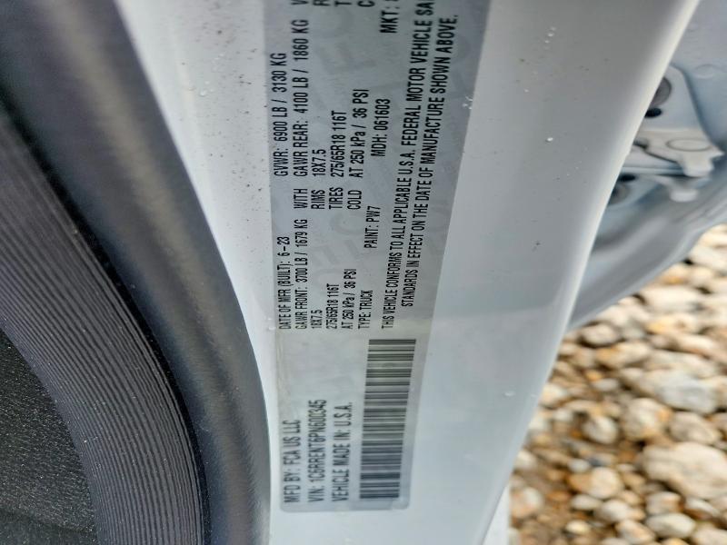57485456 :رقم المزاد ، 1C6RRENT6PN600345 vin ، 2023 Ram 1500 مزاد بيع
