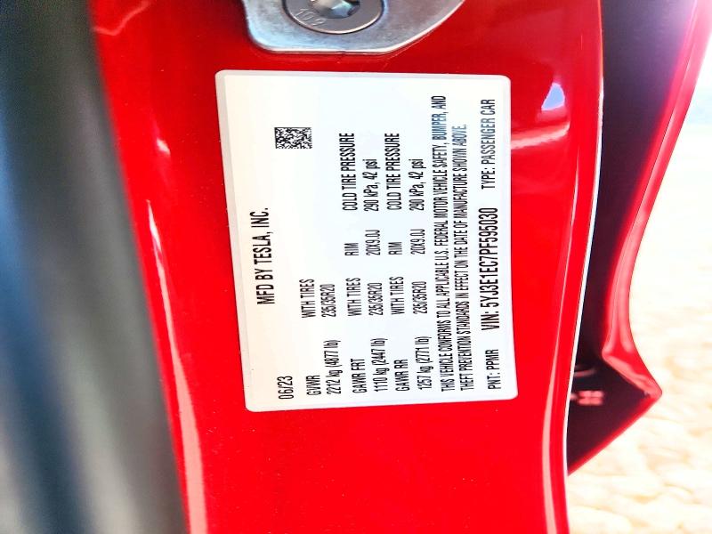 Продаж на аукціоні авто 2023 Tesla Mod, vin: 5YJ3E1EC7PF595030, номер лоту: 55723906