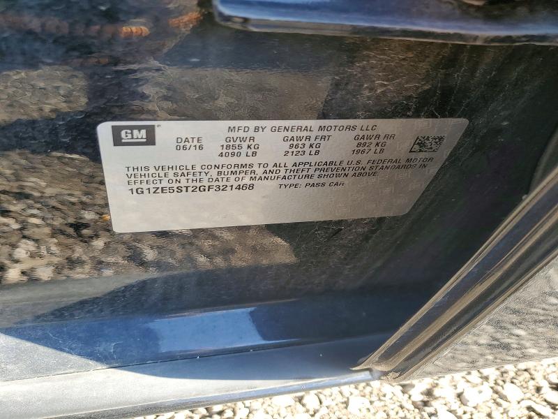 Aukcja sprzedaży 2016 Chevrolet Malibu, vin: 1G1ZE5ST2GF321468, numer aukcji: 56292866