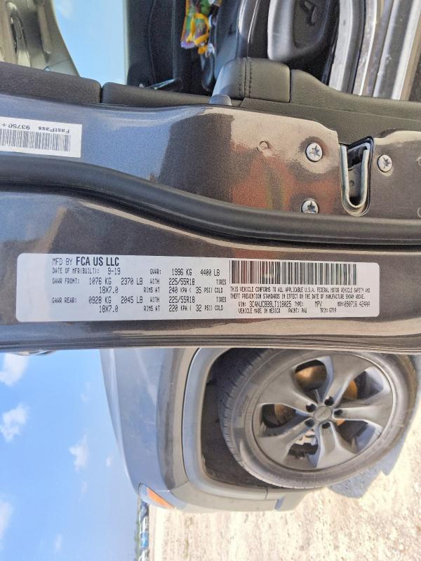 Продаж на аукціоні авто 2020 Jeep Compass, vin: 3C4NJCBB9LT118025, номер лоту: 57687556