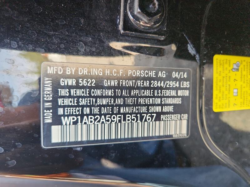 55467256 :رقم المزاد ، WP1AB2A59FLB51767 vin ، 2015 Porsche Macan مزاد بيع