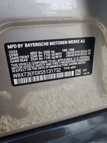 55716286 :رقم المزاد ، WBX73EF0XS5131732 vin ، 2025 Bmw X1 مزاد بيع