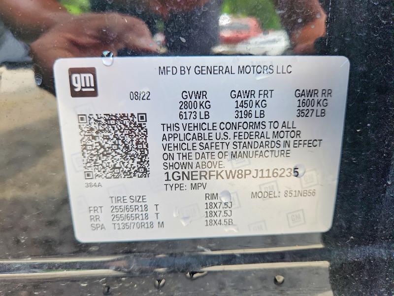 57362236 :رقم المزاد ، 1GNERFKW8PJ116235 vin ، 2023 Chevrolet Traverse مزاد بيع
