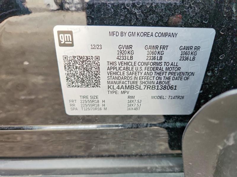 Aukcja sprzedaży 2024 Buick Encore Gx, vin: KL4AMBSL7RB138061, numer aukcji: 58958866