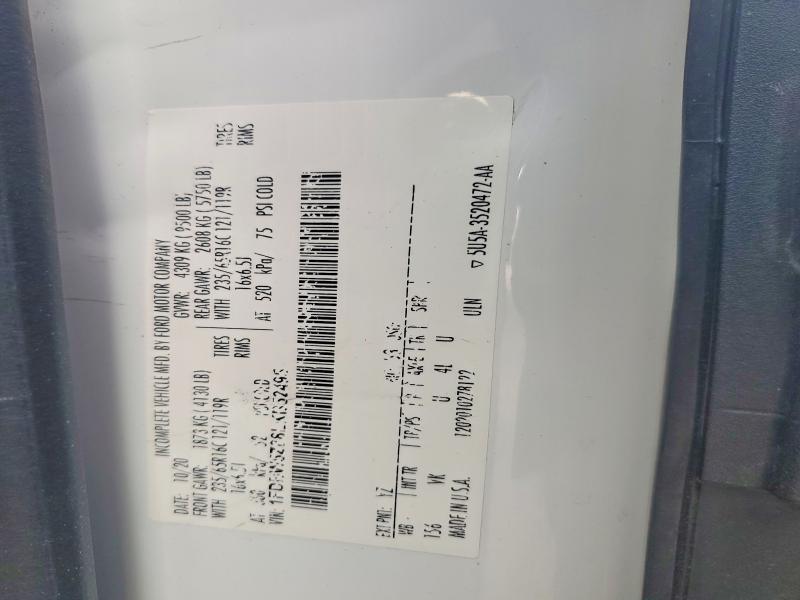 2020 Ford Transit მანქანა იყიდება აუქციონზე, vin: 1FDBW5Z88LKB52495, აუქციონის ნომერი: 55893856