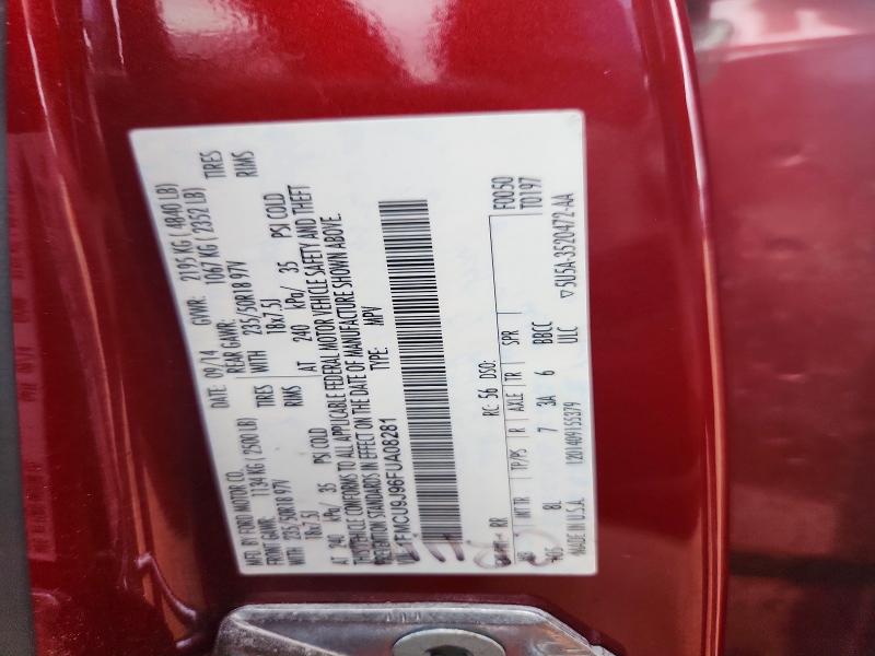 2015 Ford Escape მანქანა იყიდება აუქციონზე, vin: 1FMCU9J96FUA08281, აუქციონის ნომერი: 57877276