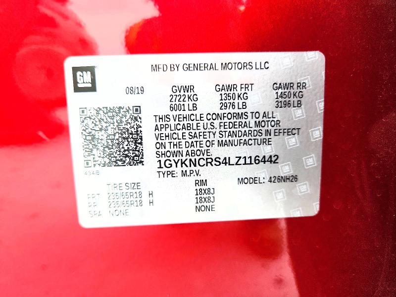 Продажа на аукционе авто 2020 Cadillac Xt5, vin: 1GYKNCRS4LZ116442, номер лота: 58420406