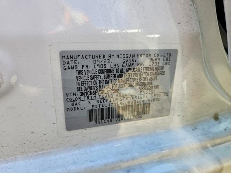Продаж на аукціоні авто 2024 Nissan Versa, vin: 3N1CN8FV5RL817502, номер лоту: 57588676