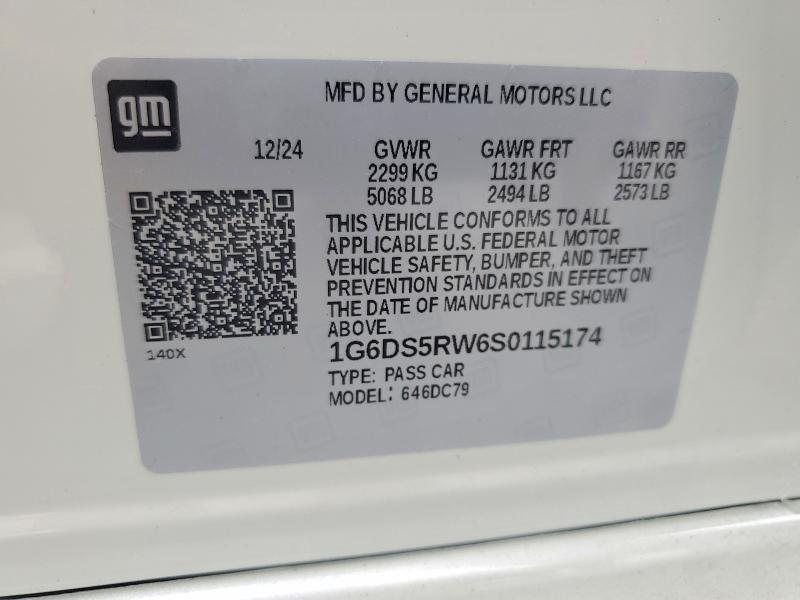 Продажа на аукционе авто 2025 Cadillac Ct5, vin: 1G6DS5RW6S0115174, номер лота: 56769596