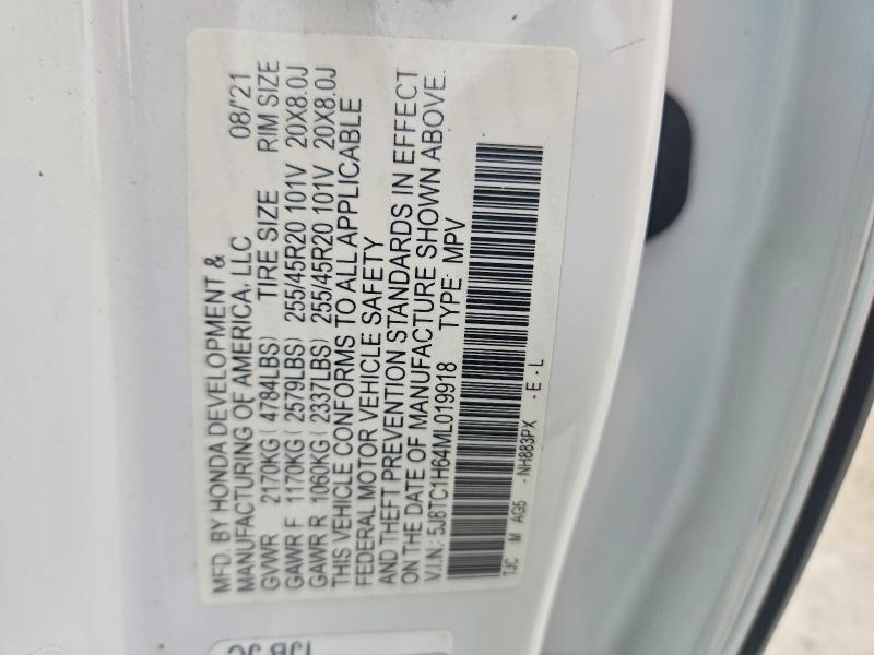 Продаж на аукціоні авто 2021 Acura Rdx, vin: 5J8TC1H64ML019918, номер лоту: 56779756
