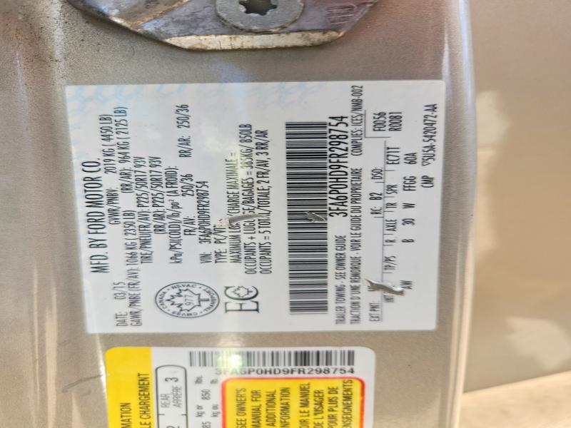 Продаж на аукціоні авто 2015 Ford Fusion, vin: 3FA6P0HD9FR298754, номер лоту: 55712196