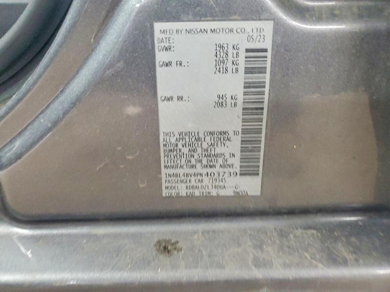 Aukcja sprzedaży 2023 Nissan Altima, vin: 1N4BL4BV4PN403739, numer aukcji: 57252276