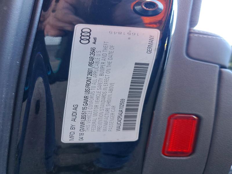 Aukcja sprzedaży 2018 Audi S5, vin: WAUC4CF54JA102559, numer aukcji: 57501536