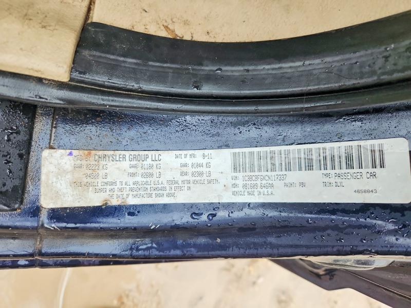 Продаж на аукціоні авто 2012 Chrysler 200, vin: 1C3BCBFGXCN117337, номер лоту: 57486326