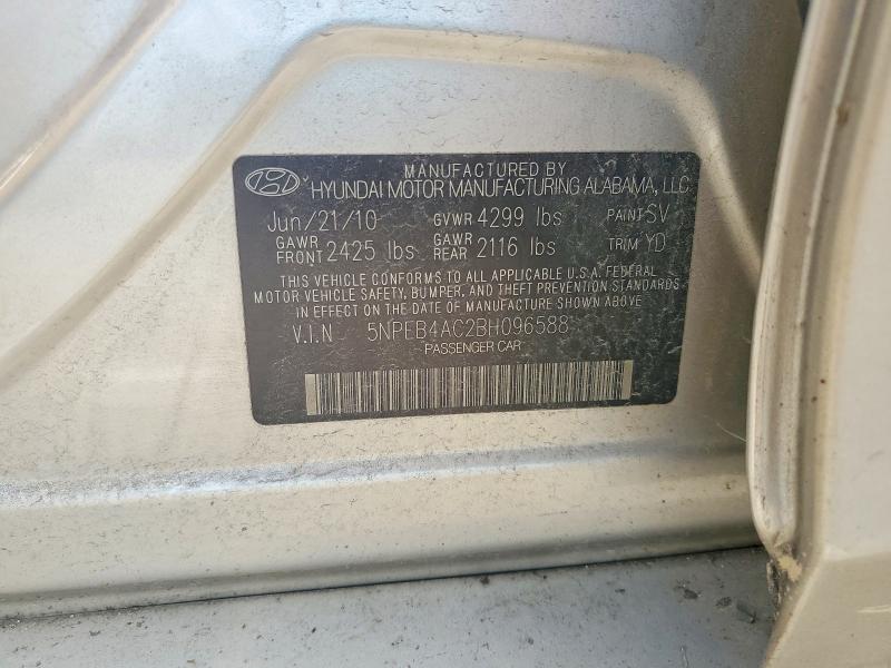 Aukcja sprzedaży 2011 Hyundai Sonata, vin: 5NPEB4AC2BH096588, numer aukcji: 56103606