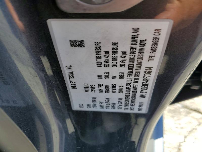 Продажа на аукционе авто 2023 Tesla Model 3, vin: 5YJ3E1EA4PF706244, номер лота: 57783726