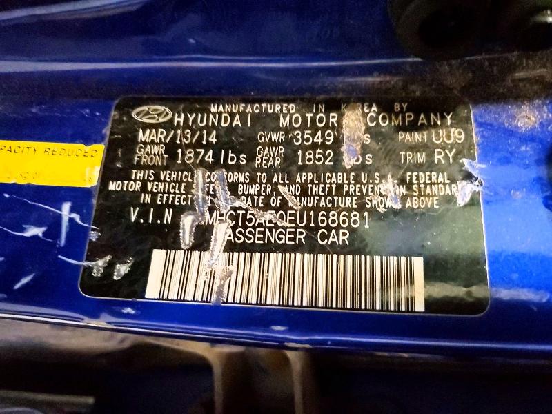 Продаж на аукціоні авто 2014 Hyundai Accent, vin: KMHCT5AE0EU168681, номер лоту: 58461496