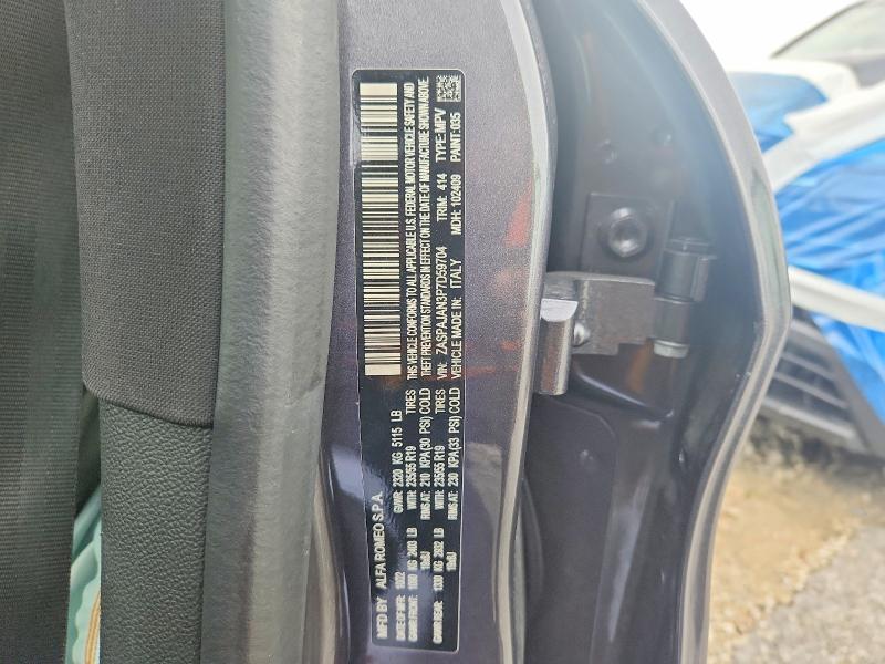 Продаж на аукціоні авто 2023 Alfa Romeo Stelvio, vin: ZASPAJAN3P7D59704, номер лоту: 55387846