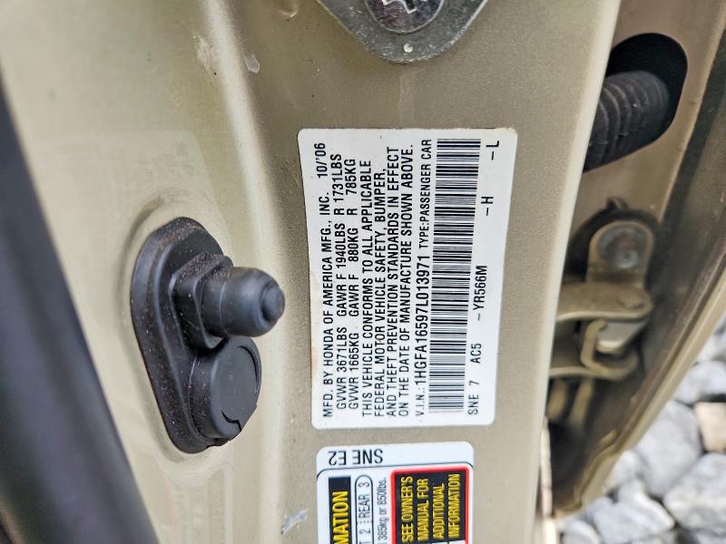 Aukcja sprzedaży 2007 Honda Civic, vin: 1HGFA16597L013971, numer aukcji: 57503266